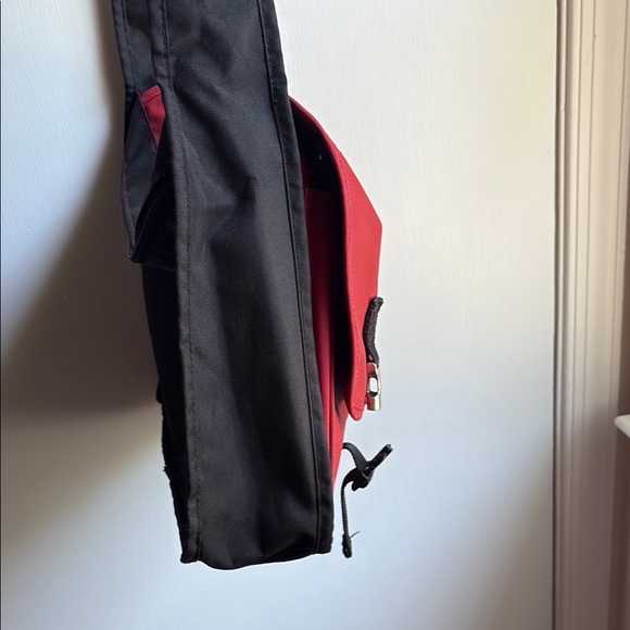 Kenneth Cole Reaction Red and Black Messenger Bag - Picture 7 of 12